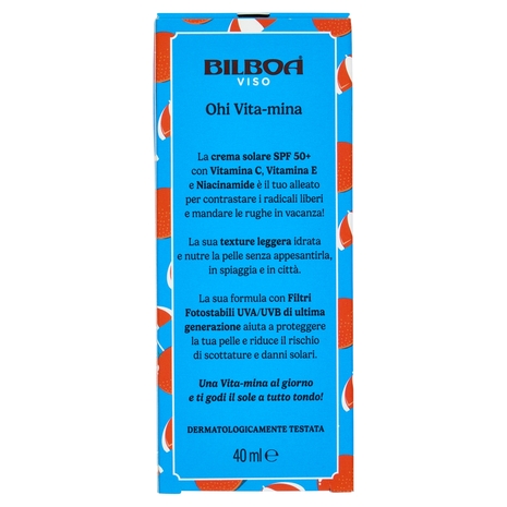 Bilboa Ohi Vita-mina Viso 50+ Protezione Molto Alta con Multivitamina 40 ml